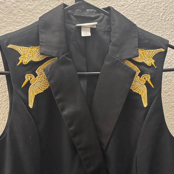 Black Dress with Gold Embroidery - Picture 2 of 5